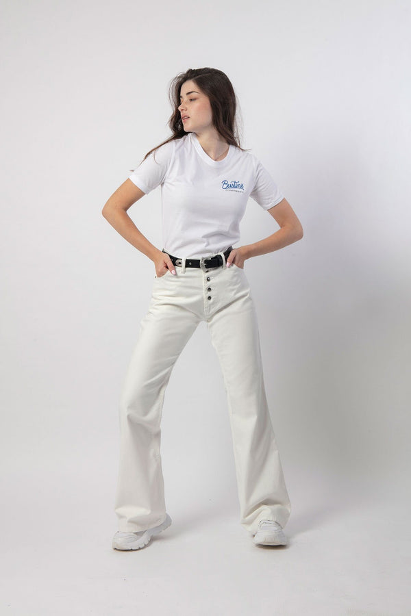 Pantalons vaquers blancs per a dona